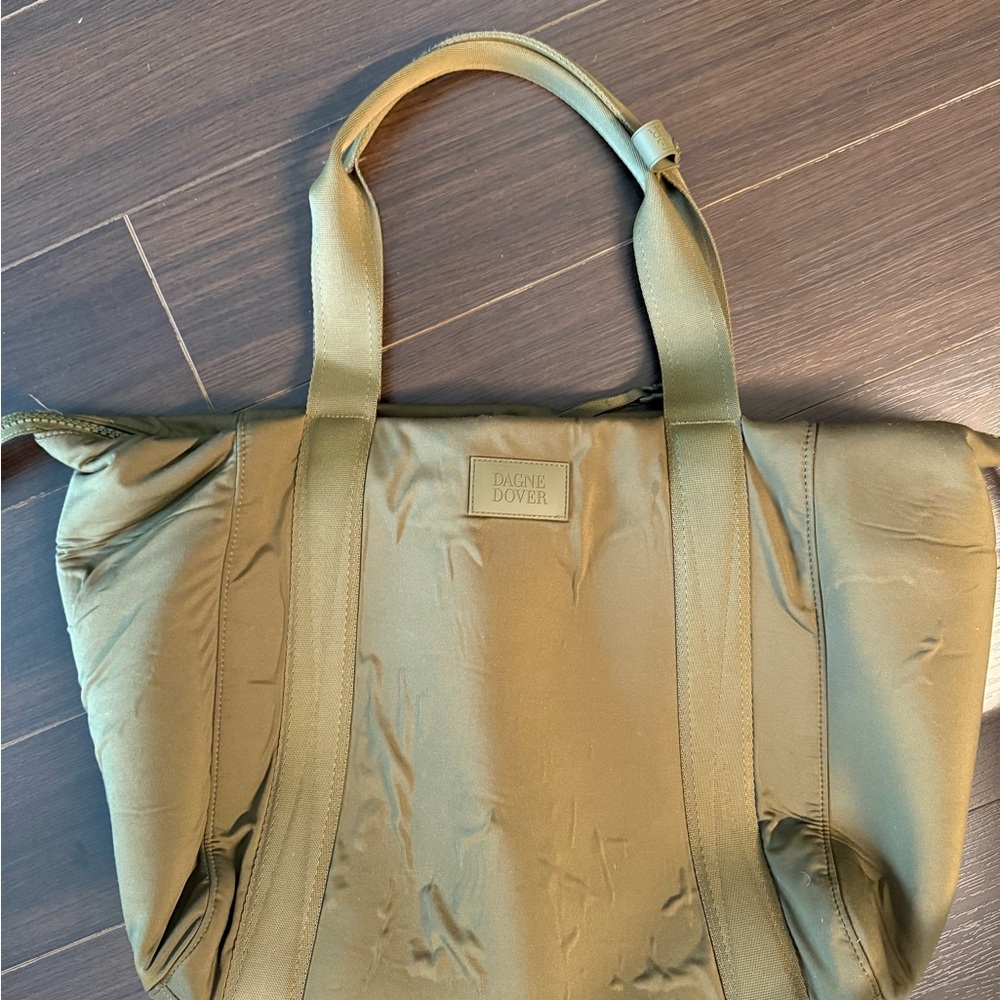 Dagne Dover Olive Green Tote with Dual Carry Handles - Picture 9 of 11
